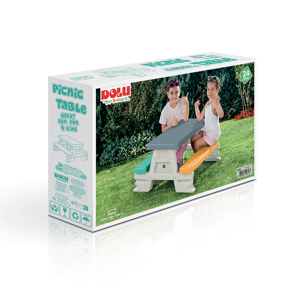 MASUTA DE PICNIC PENTRU COPII PASTEL - DOLU (D2618)