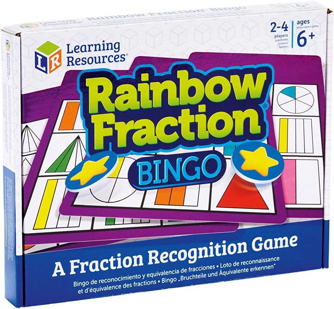 JOC BINGO - CURCUBEUL FRACTIILOR - LEARNING RESOURCES (LSP0620-UK) - Libelula Vesela - Jucarii