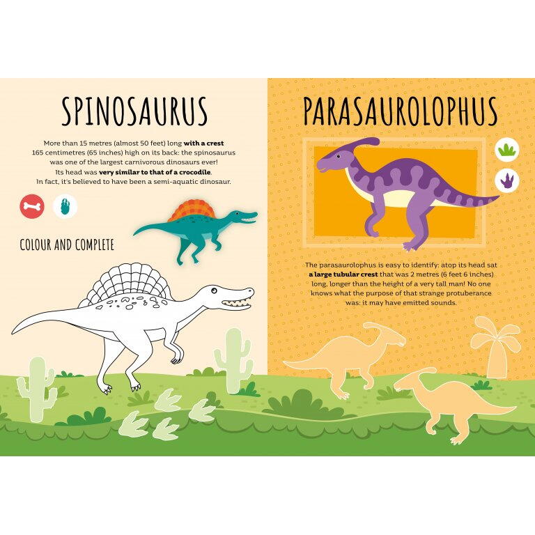 CARTE DE ACTIVITATI CU ABTIBILDURI - DINOZAURI - SASSI (978-88-303-1317-0)