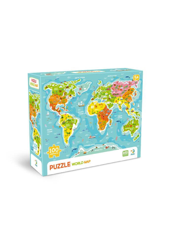 PUZZLE - HARTA LUMII (100 PIESE) - DODO (DO300704)