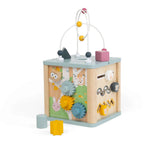 CUB 5 IN 1 CU ACTIVITATI - PASTEL - BIGJIGS TOYS (38038)