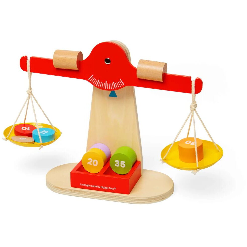 PRIMA MEA BALANTA DIN LEMN - BIGJIGS TOYS (36033)