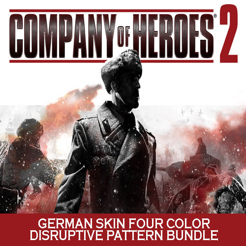 COMPANY OF HEROES 2 - GERMAN SKIN: FOUR COLOR DISRUPTIVE PATTERN BUNDLE - STEAM - PC - WORLDWIDE - MULTILANGUAGE - Libelula Vesela - Jocuri video