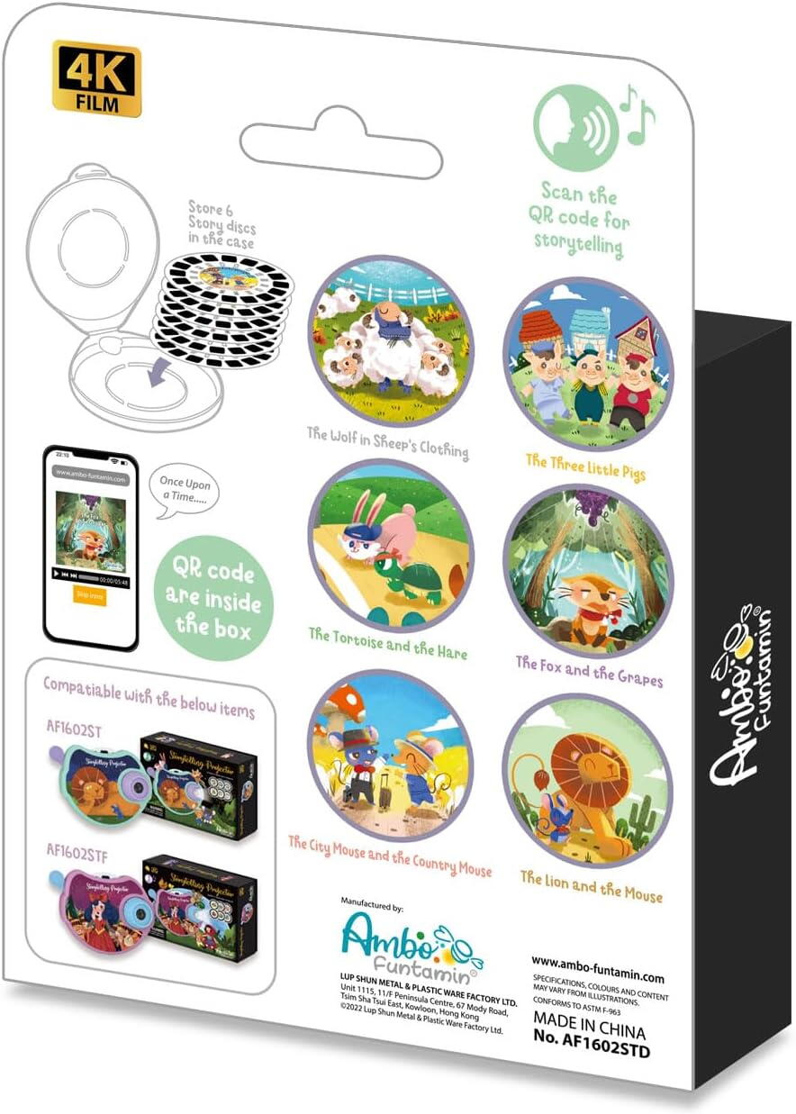 SET 6 DISCURI CU FABULE PENTRU PROIECTOR - AMBO FUNTAMIN (AF1602STD)