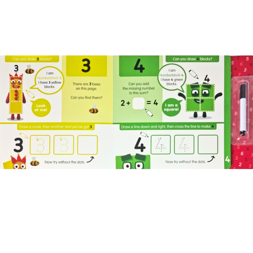 CARTICICA SCRIU SI STERG NUMBERBLOCKS 1-10 - NUMBERBLOCKS (9781782269540)