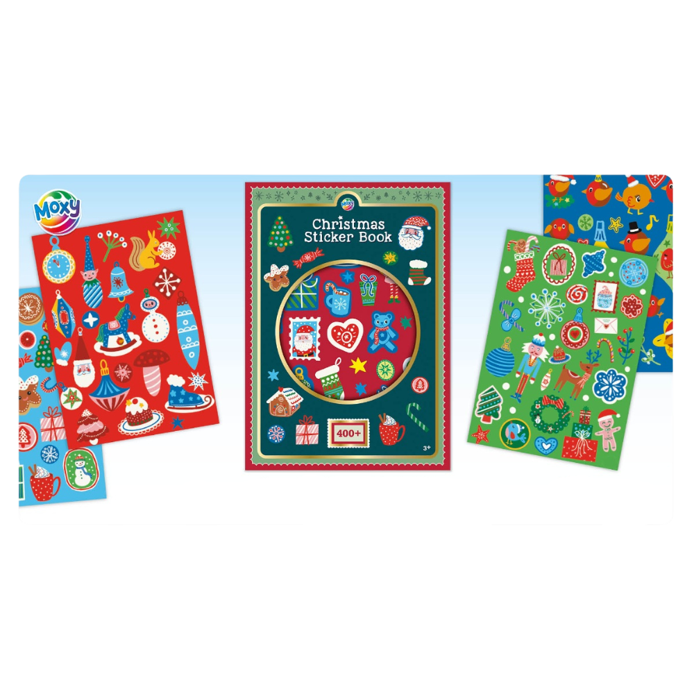 CARTE CU ABTIBILDURI - VINE CRACIUNUL - MOXY (800071)