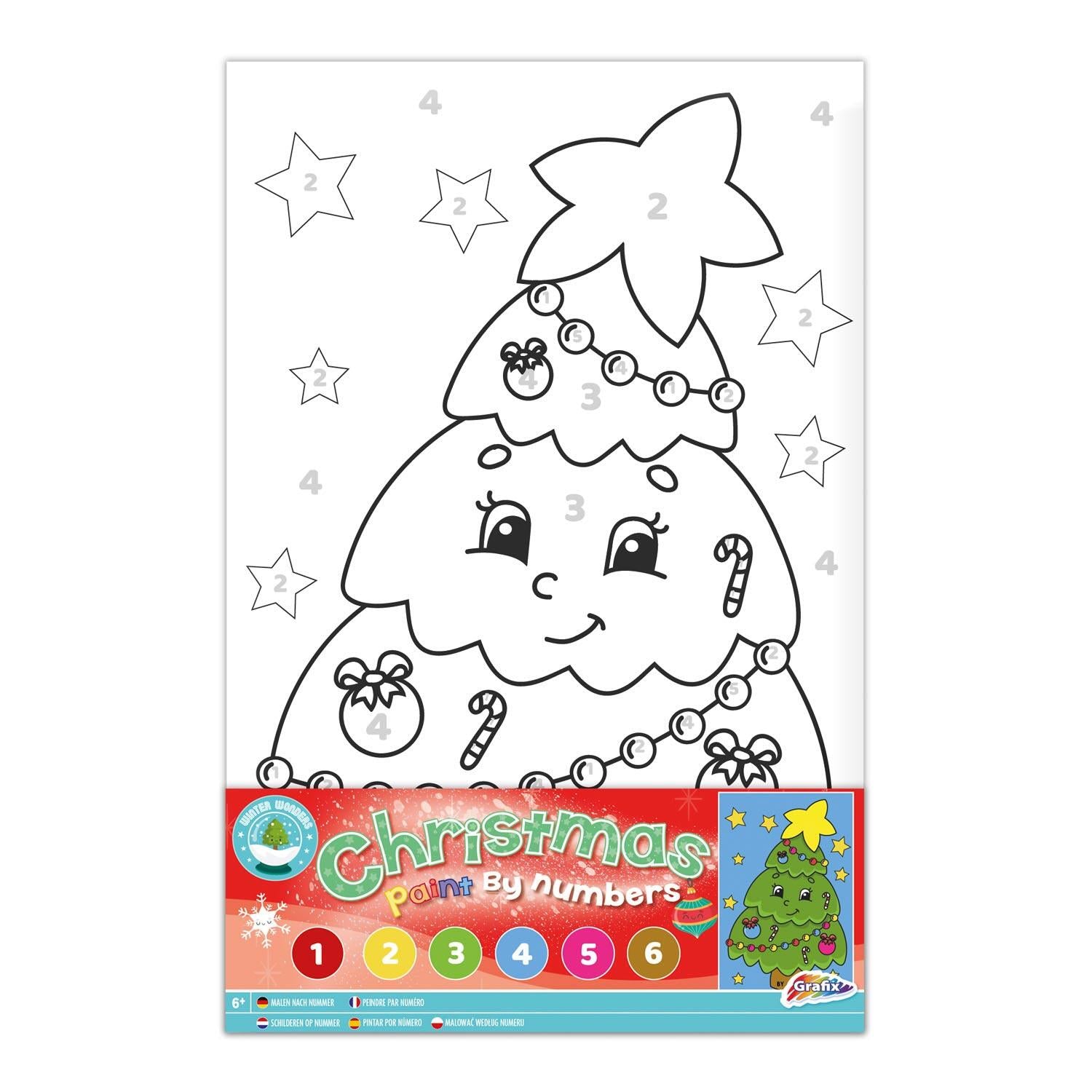 PAINTING BY NUMBERS SET - CHRISTMAS TREE - GRAFIX (800001A)