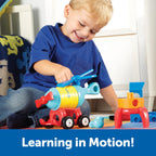 HAI SA CONSTRUIM - 1-2-3 RACHETA -TREN - ELICOPTER - LEARNING RESOURCES (LER2859)
