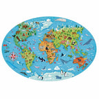 CUNOASTE SI EXPLOREAZA - PUZZLE ANIMALE PE CALE DE DISPARITIE (205 PIESE) - SASSI (978-88-303-0594-6)