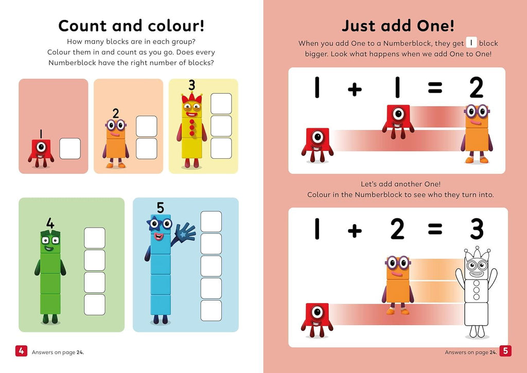 CARTE CU ACTIVITATI - ADUNARI SI SCADERI - NUMBERBLOCKS (9781802637311)