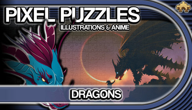 PIXEL PUZZLES ILLUSTRATIONS &amp; ANIME - JIGSAW PACK: DRAGONS - PC - STEAM - EN - WORLDWIDE
