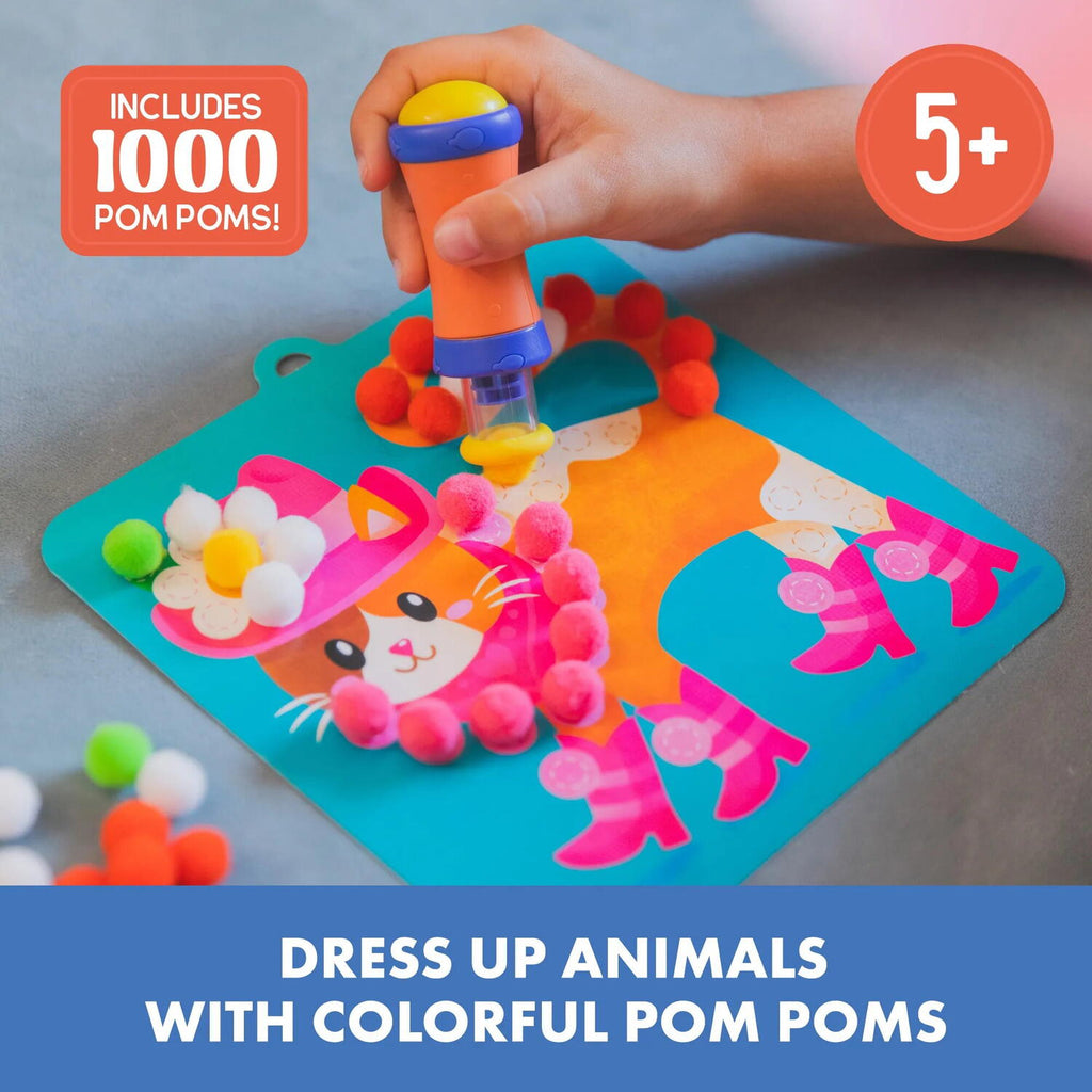 SET CREATIV CU POMPOANE - IMBRACA ANIMALUTELE - EDUCATIONAL INSIGHTS (EI-1546)