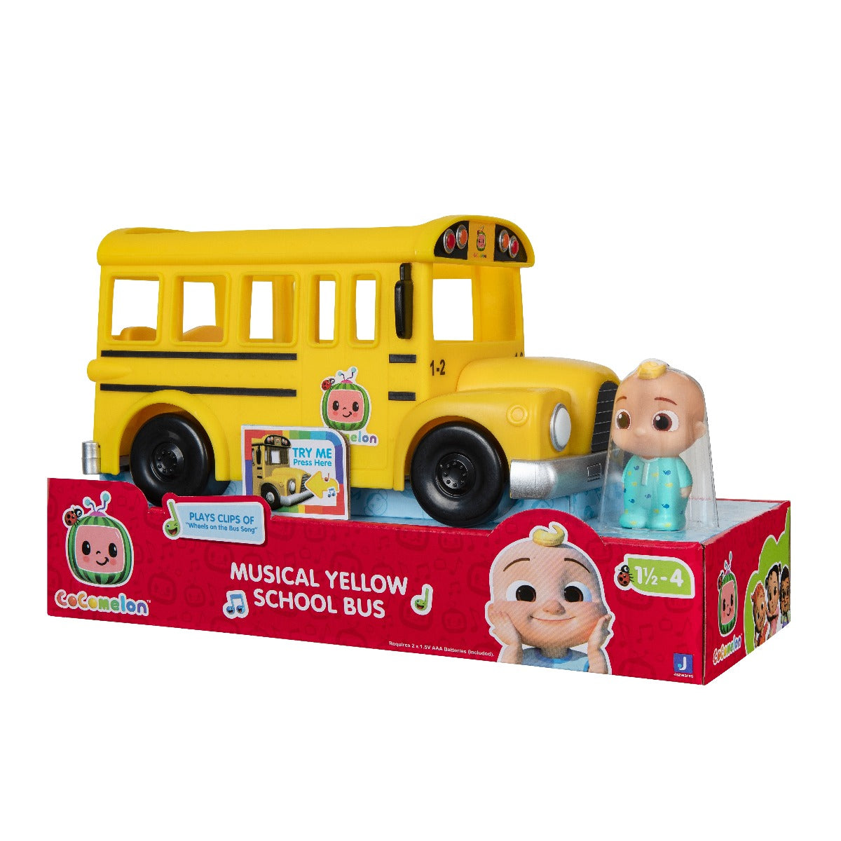 COCOMELON - SCHOOL BUS WITH SONG AND JJ FIGURE (CMW0015)