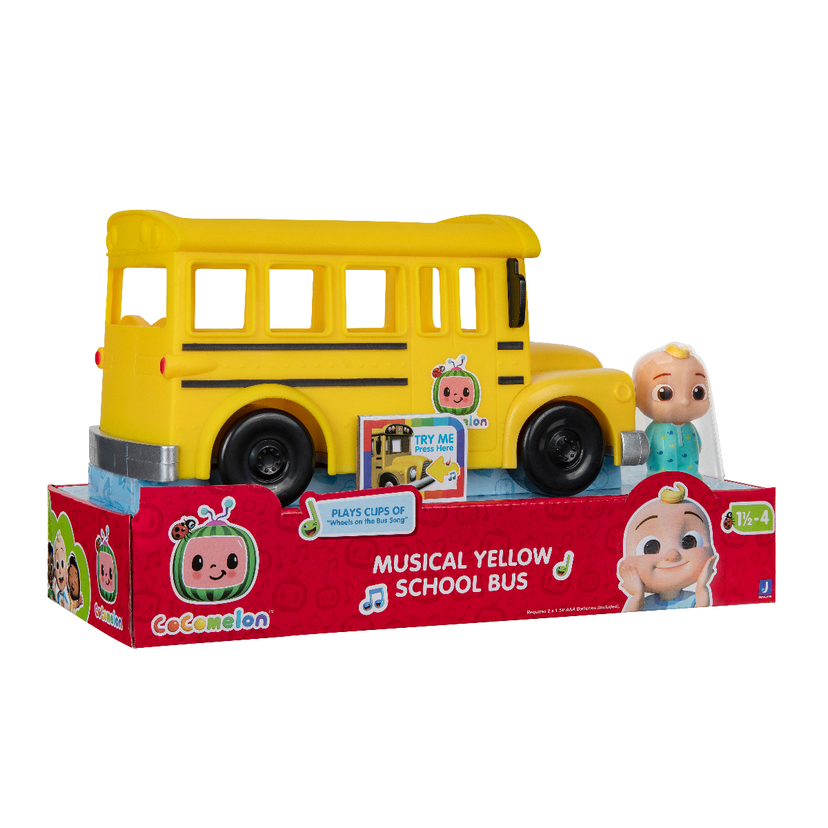 COCOMELON - SCHOOL BUS WITH SONG AND JJ FIGURE (CMW0015)