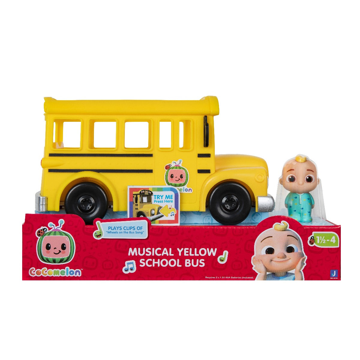 COCOMELON - SCHOOL BUS WITH SONG AND JJ FIGURE (CMW0015)