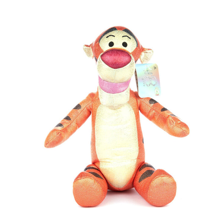 DISNEY 100 - PLUS CU SCLIPICI SI SUNETE, TIGGER, 28 CM - JAKKS PACIFIC (D100-9400-4-FO) - Libelula Vesela - Jucarii