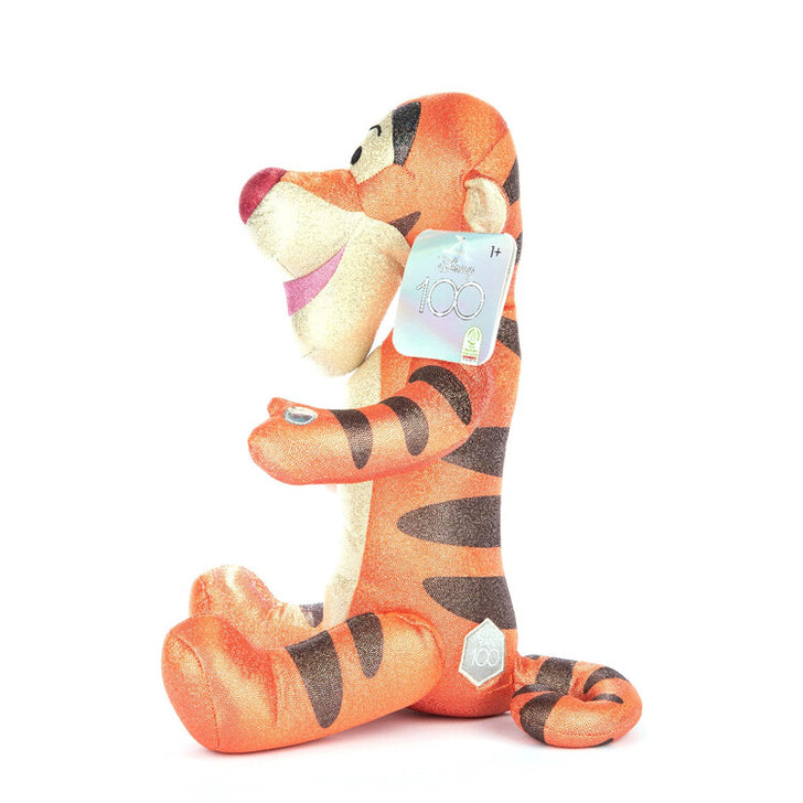 DISNEY 100 - PLUS CU SCLIPICI SI SUNETE, TIGGER, 28 CM - JAKKS PACIFIC (D100-9400-4-FO) - Libelula Vesela - Jucarii