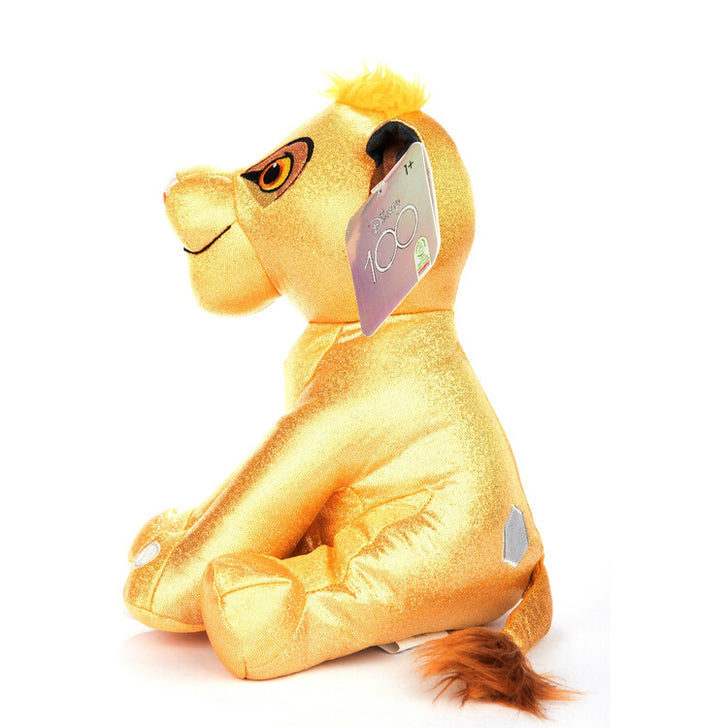 DISNEY 100 - PLUS CU SCLIPICI SI SUNETE, SIMBA, 28 CM - JAKKS PACIFIC (D100-9400-5-FO) - Libelula Vesela - Jucarii