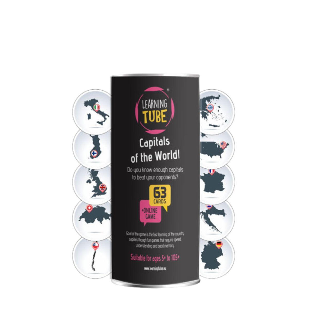 LEARNING TUBE® GAME - WORLD CAPITALS - K-TOYZ (LT-009)