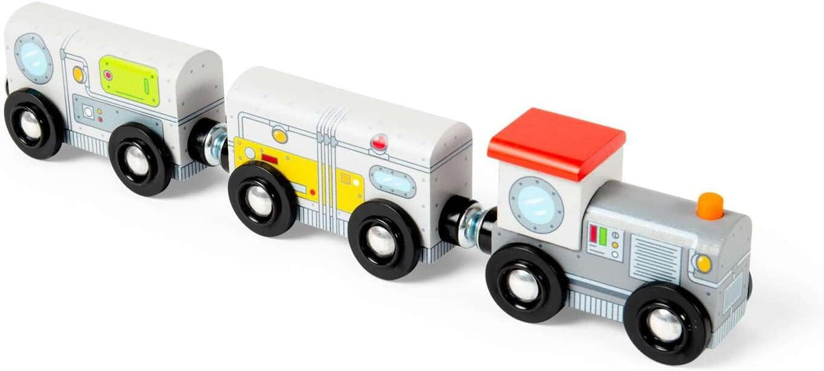 SET TRENULET - AVENTURI IN SPATIU - BIGJIGS TOYS (BJT614)