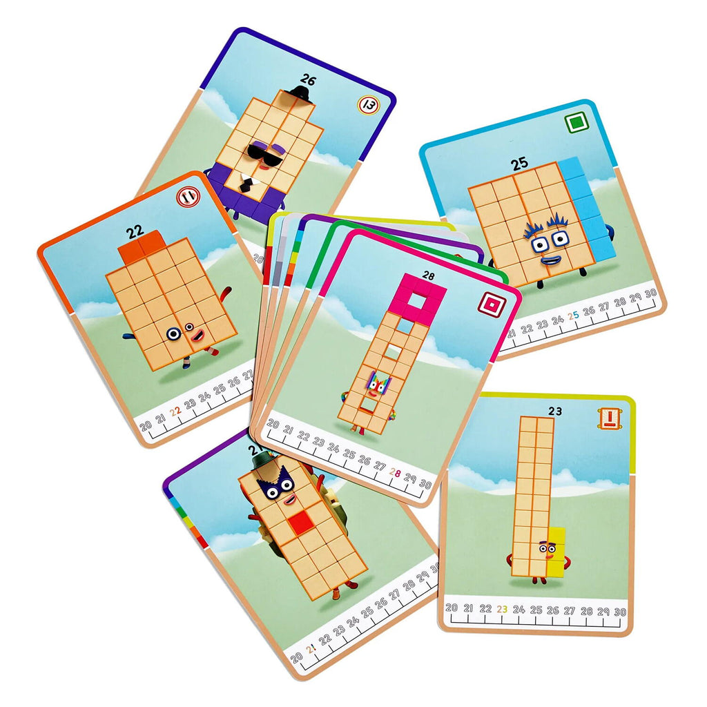 MATHLINK®CUBES NUMBERBLOCKS IN ENGLISH ACTIVITY SET FROM 21 - 30 - HAND2MIND (HM96321-UK)