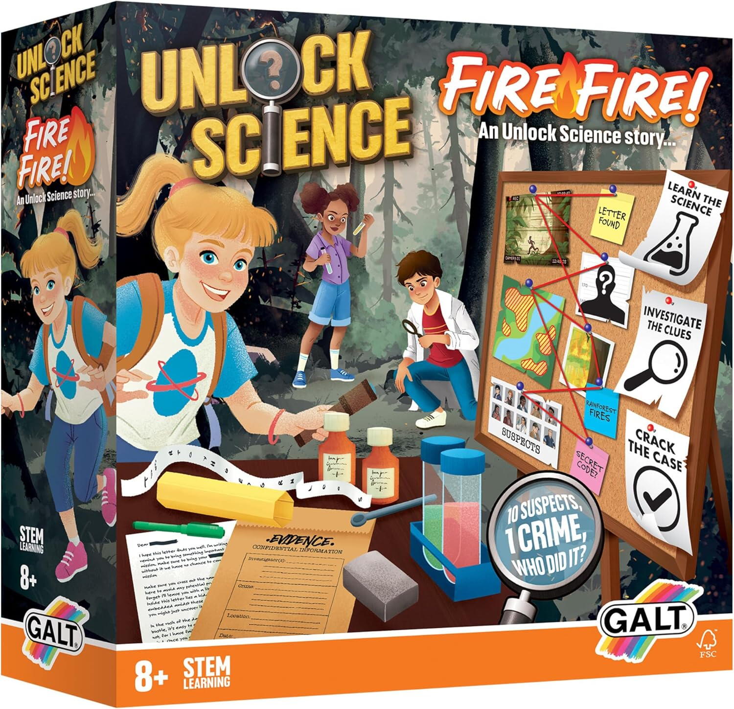 SET EXPERIMENTE UNLOCK SCIENCE: INCENDIUL DIN JUNGLA - GALT (1150400310)