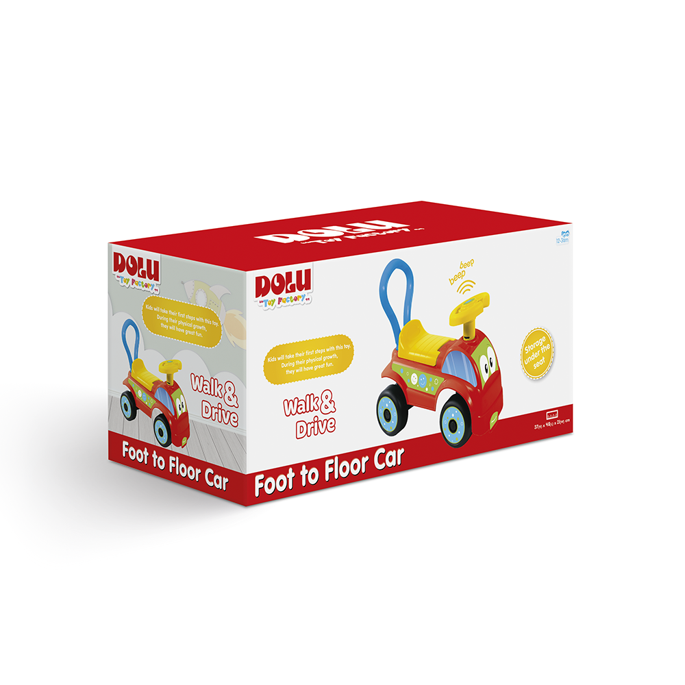 MASINA FARA PEDALE FOOT TO FLOOR - ROSU - DOLU (D2620)