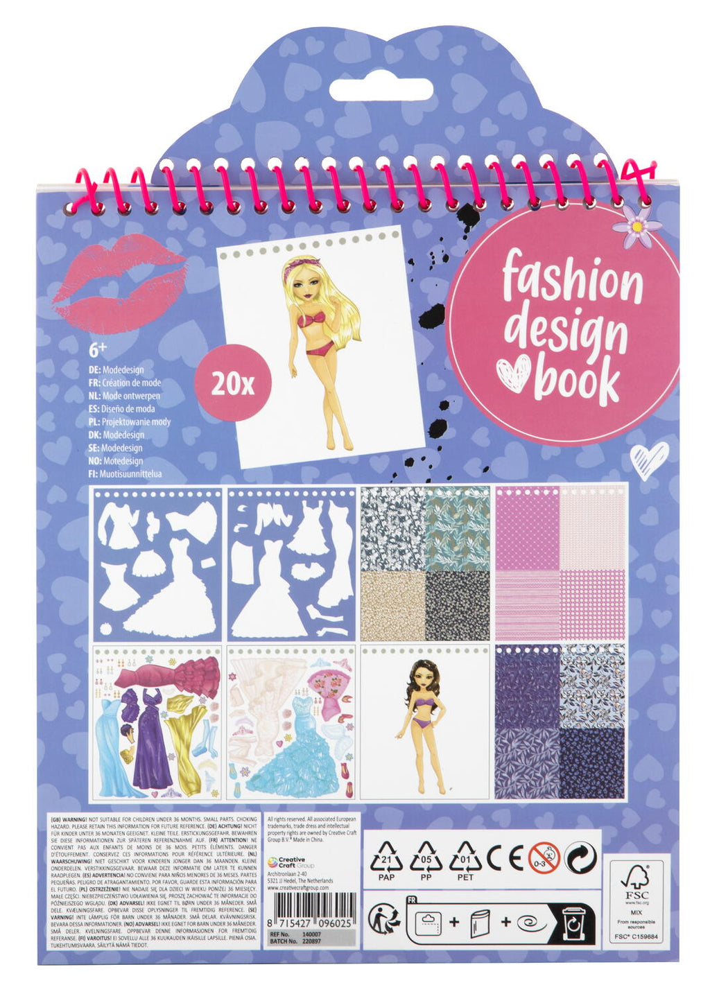 PICTURE BOOK - FASHION DESIGN (BLUE) - GRAFIX (140007-1)
