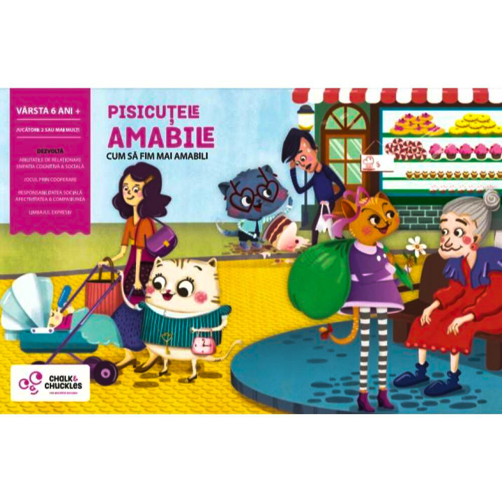 JOC INTERACTIV - PISICUTELE AMABILE - CHALK AND CHUCKLES (NV606) - Libelula Vesela - Jucarii