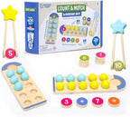 JOC DIN LEMN - NUMARA SI POTRIVESTE - EDUCATIONAL INSIGHTS (EI-1406)