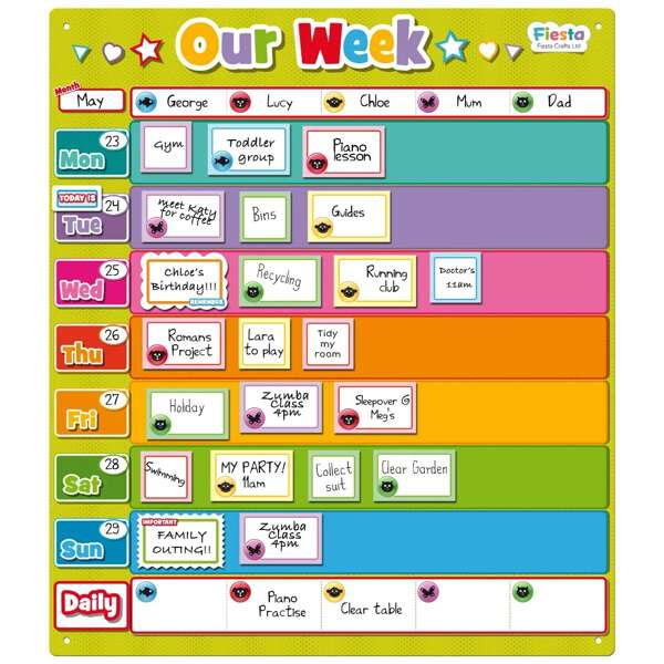 PANOU MAGNETIC  - PROGRAMUL MEU SAPTAMANAL - FIESTA CRAFTS LTD (FCT2742)