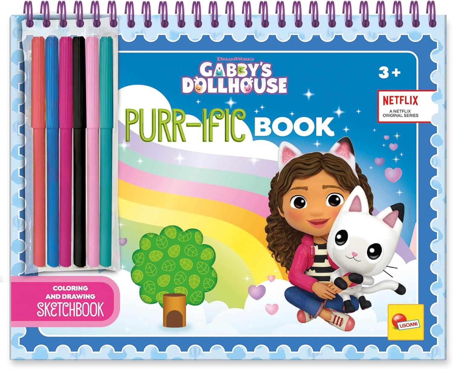 COLORING &amp; DRAWING SET - GABBY'S DOLLHOUSE - LISCIANI (L13041)