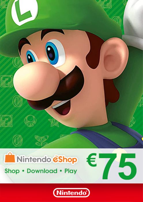 NINTENDO 75 EUR GIFT CARD - NINTENDO SWITCH - MULTILANGUAGE - EU - Libelula Vesela - Jocuri video