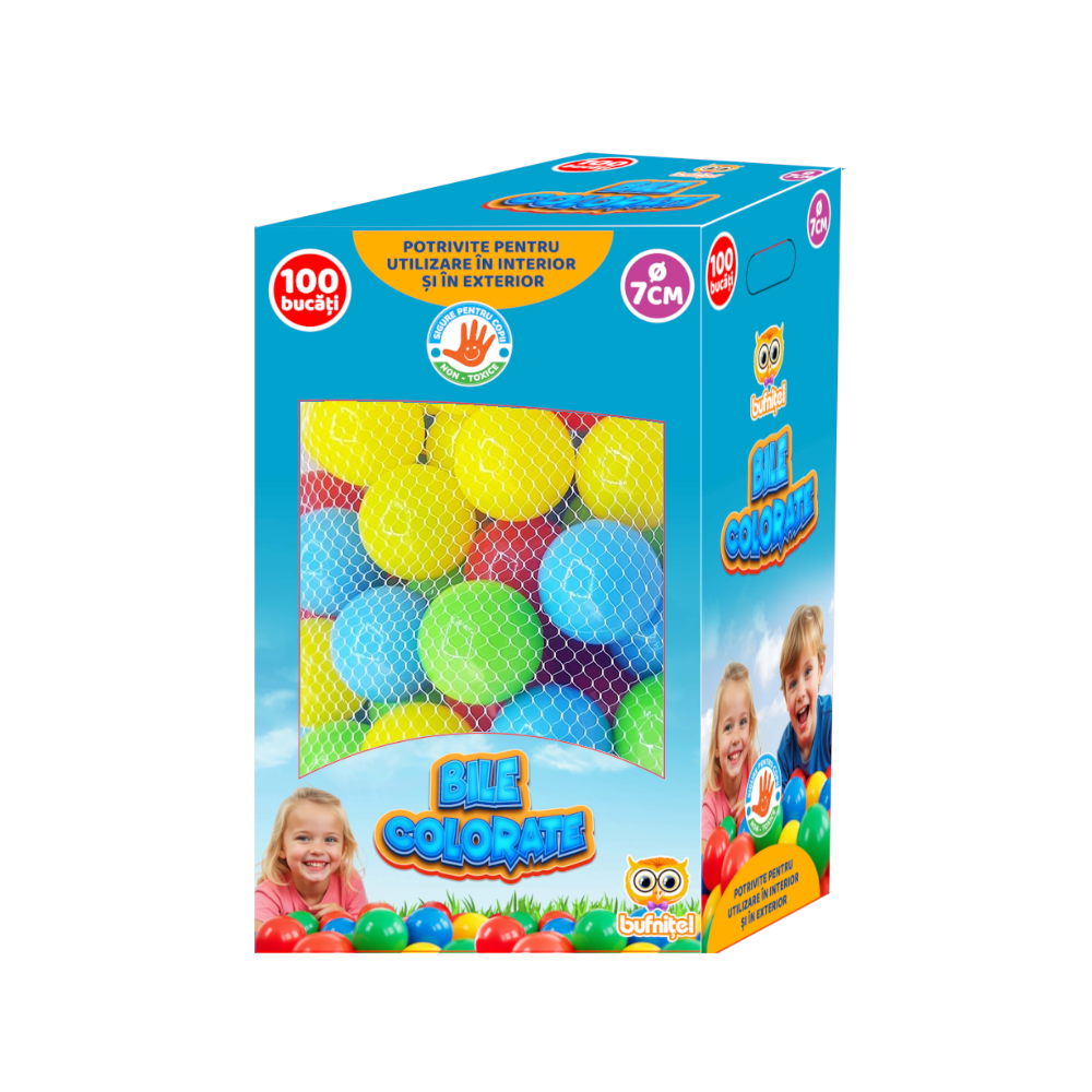 SET EDUCATIV 100 BILE COLORATE (CUTIE) - BUFNITEL (ER-7100B)