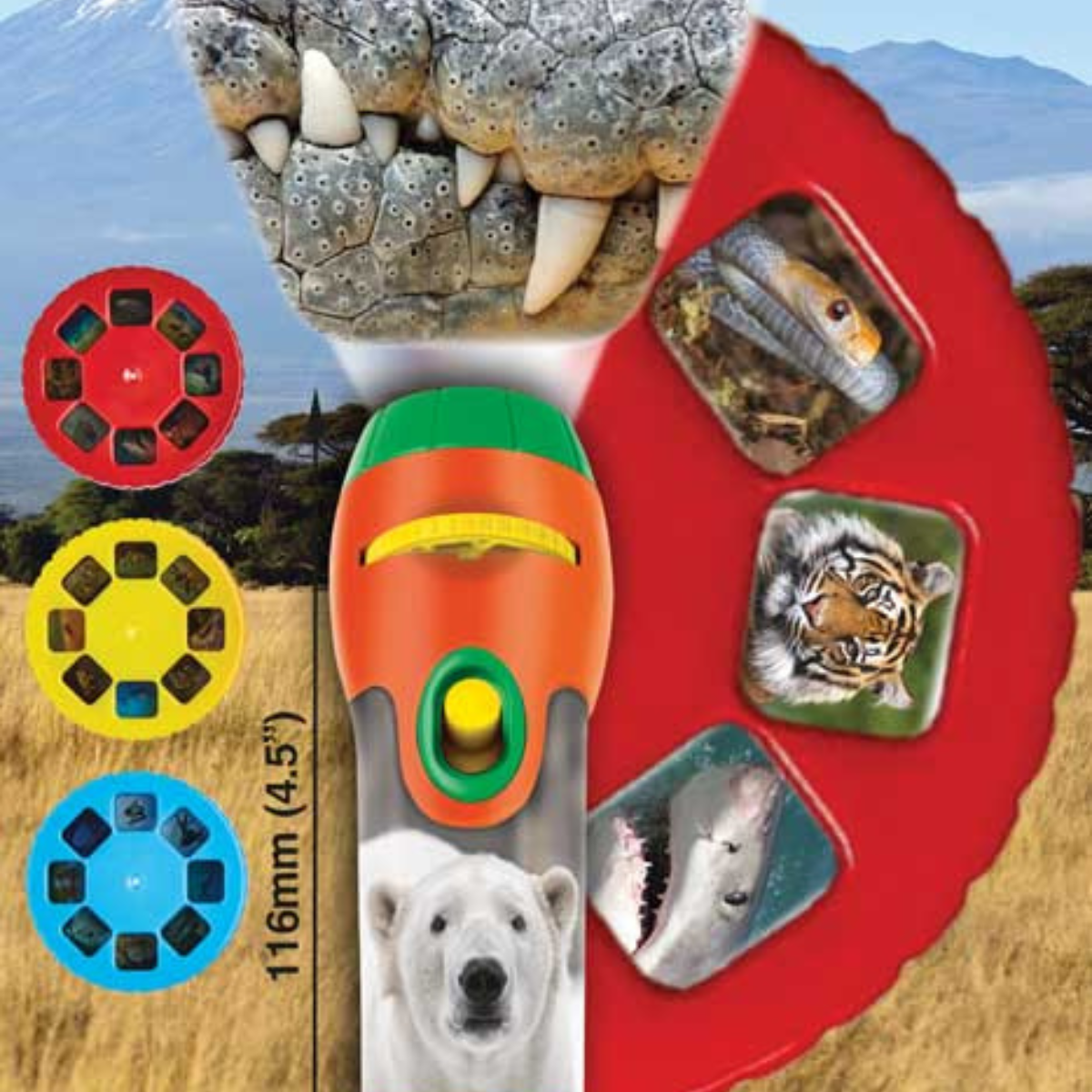 PROIECTOR TIP LANTERNA - CELE MAI PERICULOASE ANIMALE - BRAINSTORM (E4007)