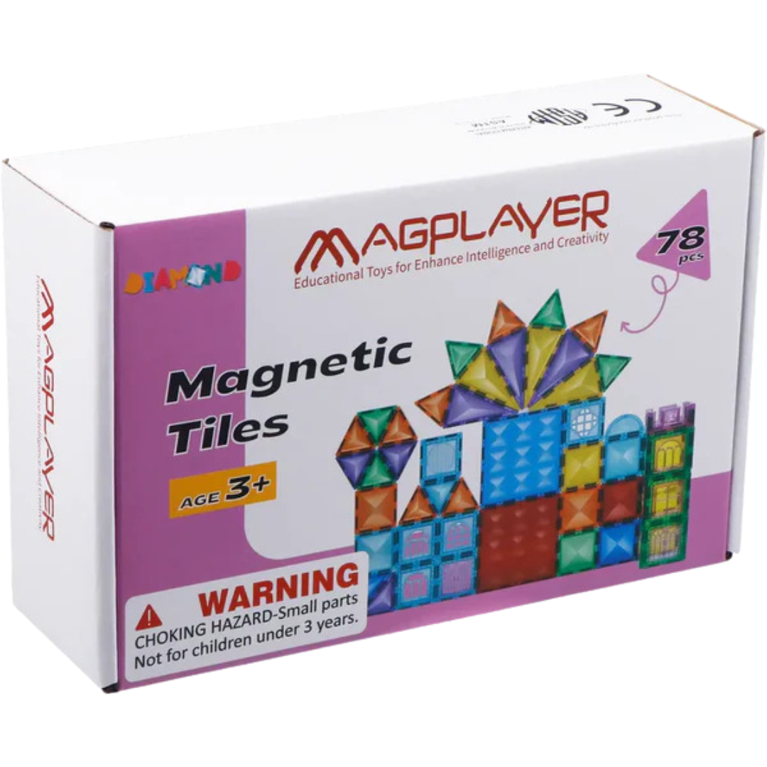 SET DE CONSTRUCTIE MAGNETIC 3D - 78 PIESE - MAGPLAYER (MPL3-78)