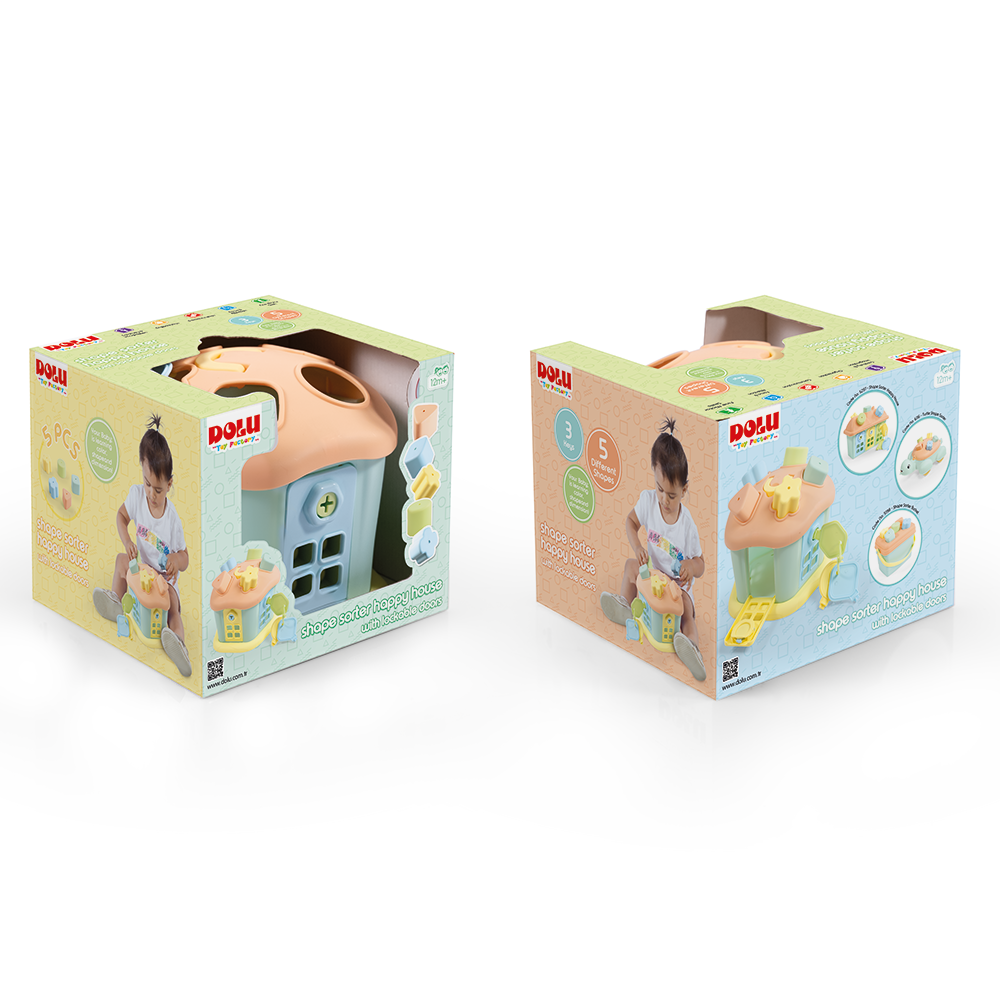 JOC SORTARE - CASUTA VESELA CU CHEI - PASTEL - DOLU (D5196)