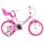 BICICLETA ROZ CU INIMIOARE 14" - DINO BIKES (144RN 05LH)
