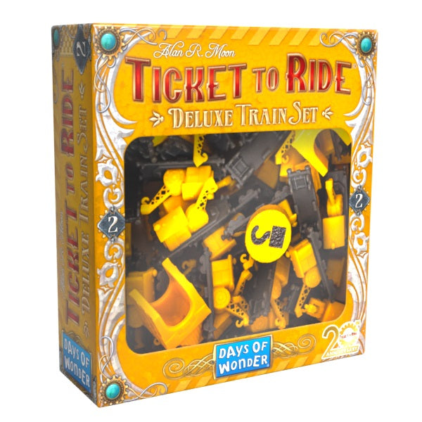TICKET TO RIDE, SET ACCESORII EDITIE DELUXE ANIVERSARA 20 ANI, DIVERSE CULORI - DAYS OF WONDER (T2RDTS1)