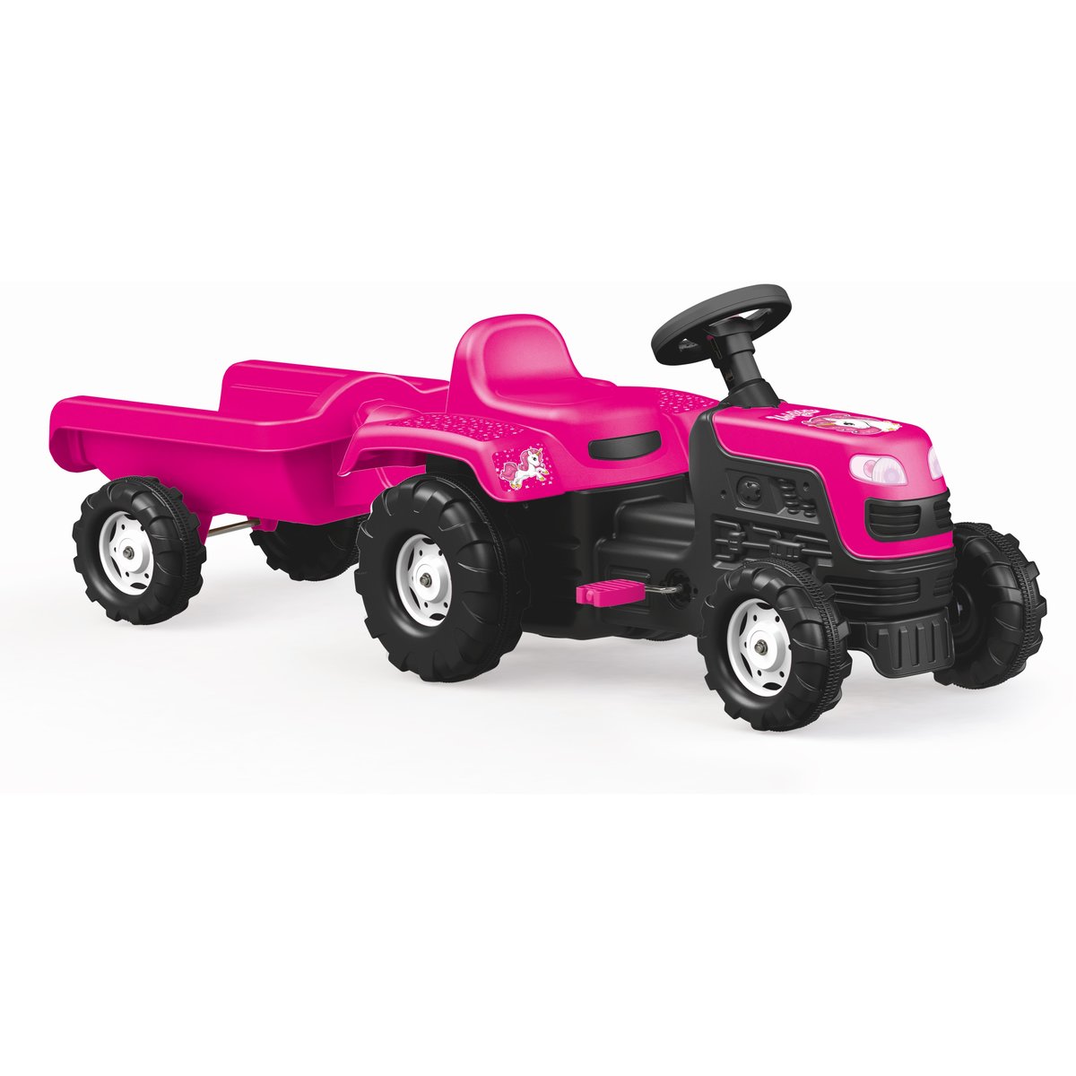 TRACTOR CU PEDALE SI REMORCA - UNICORN - DOLU (D2508)