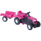 TRACTOR WITH PEDALS AND TRAILER - UNICORN - DOLU (D2508)