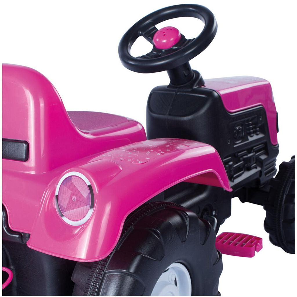 TRACTOR WITH PEDALS AND TRAILER - UNICORN - DOLU (D2508)