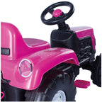 TRACTOR WITH PEDALS AND TRAILER - UNICORN - DOLU (D2508)