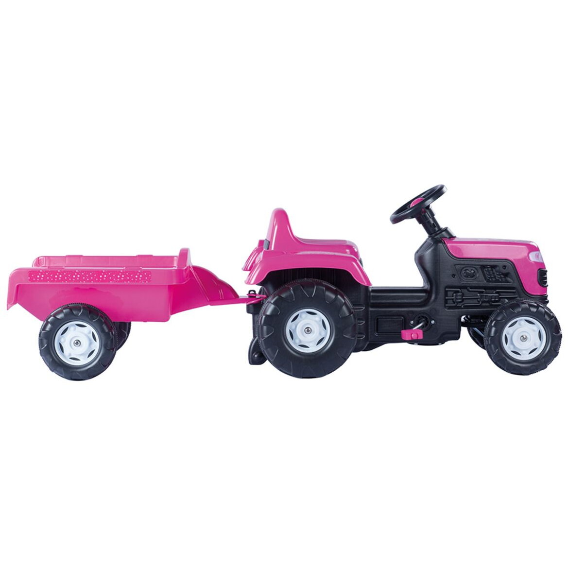 TRACTOR WITH PEDALS AND TRAILER - UNICORN - DOLU (D2508)