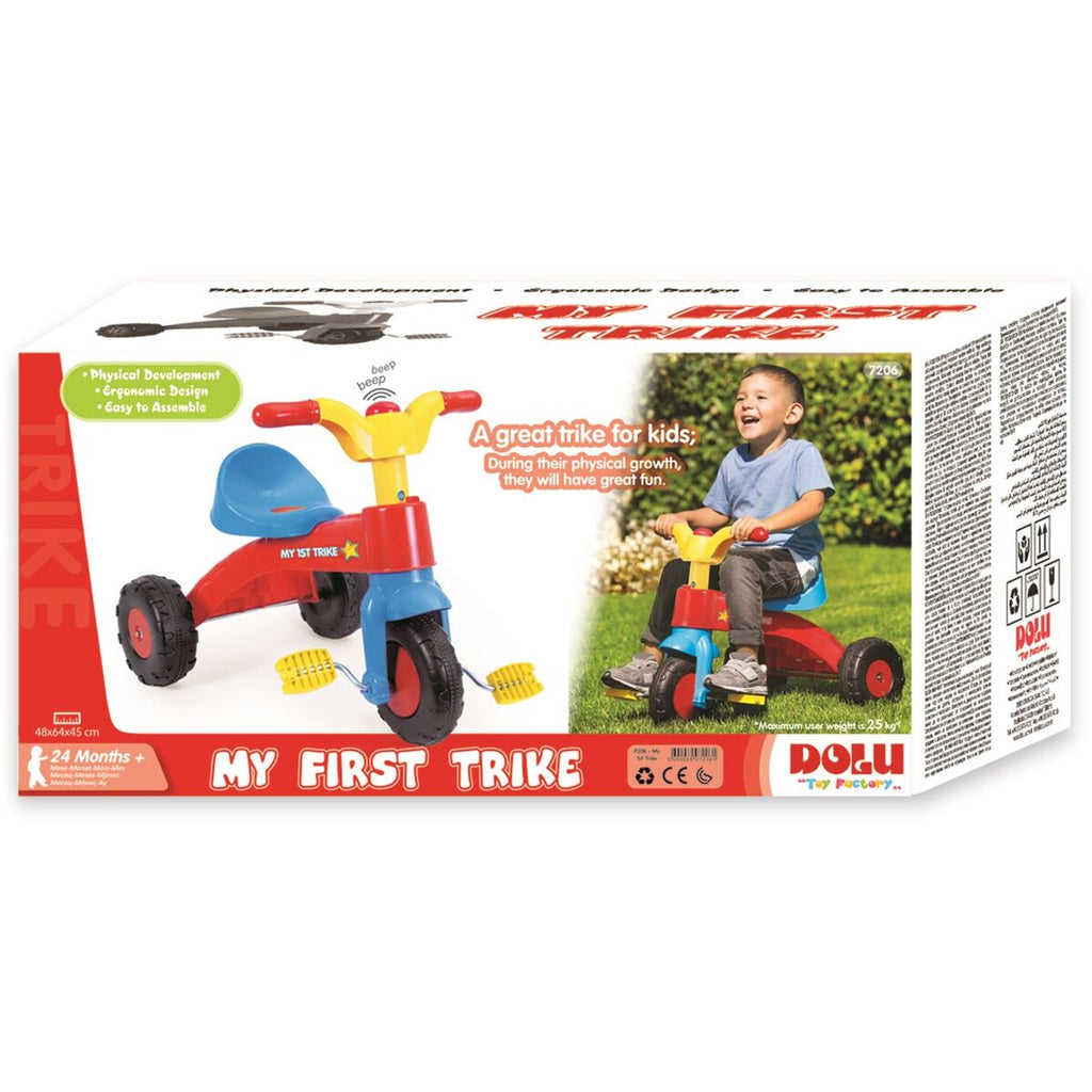 CHILDREN'S TRICYCLE - COLORFUL - DOLU (D7206)