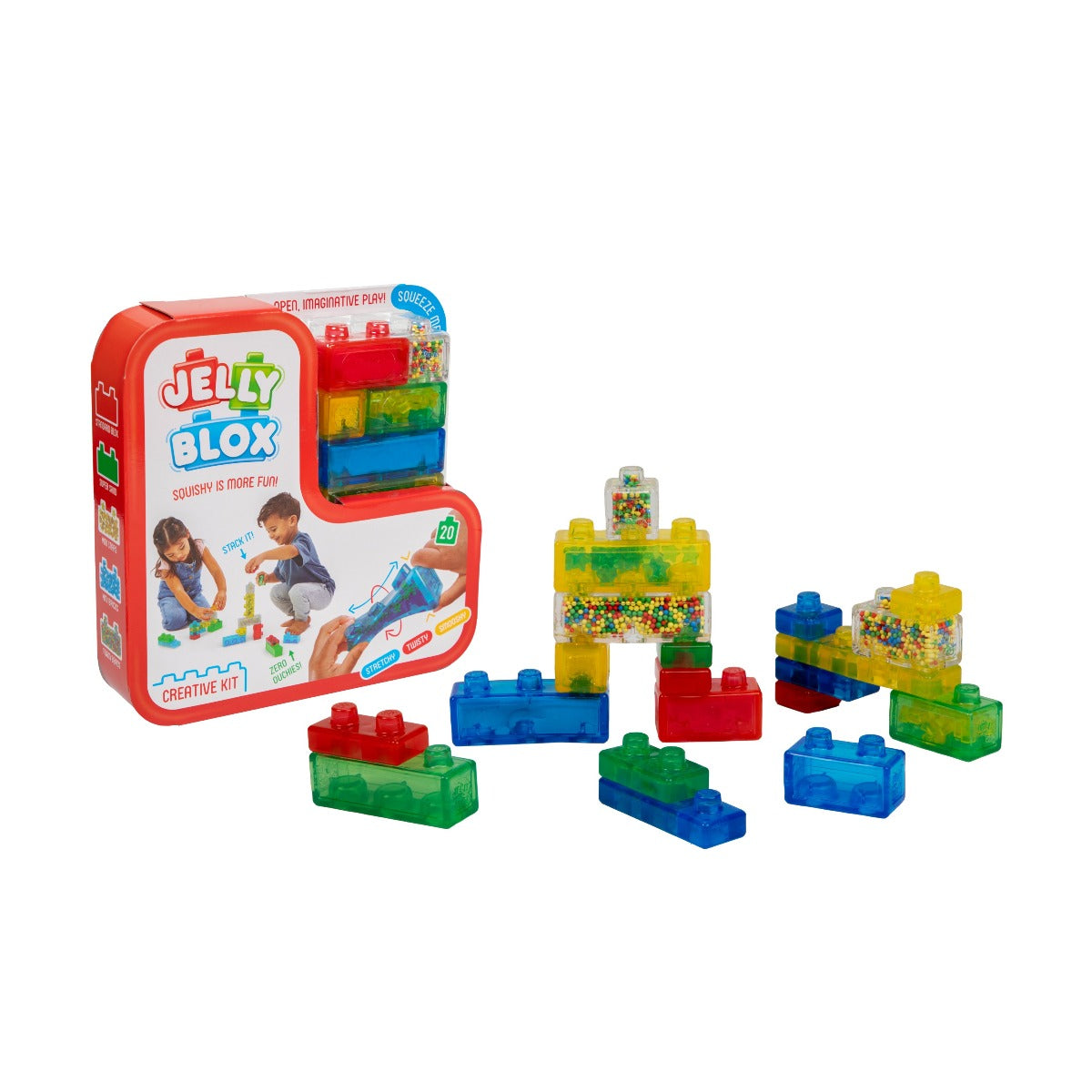JELLY BLOX - SET CREATIV DE JOACA, 20 PIESE - GOLIATH (931692)