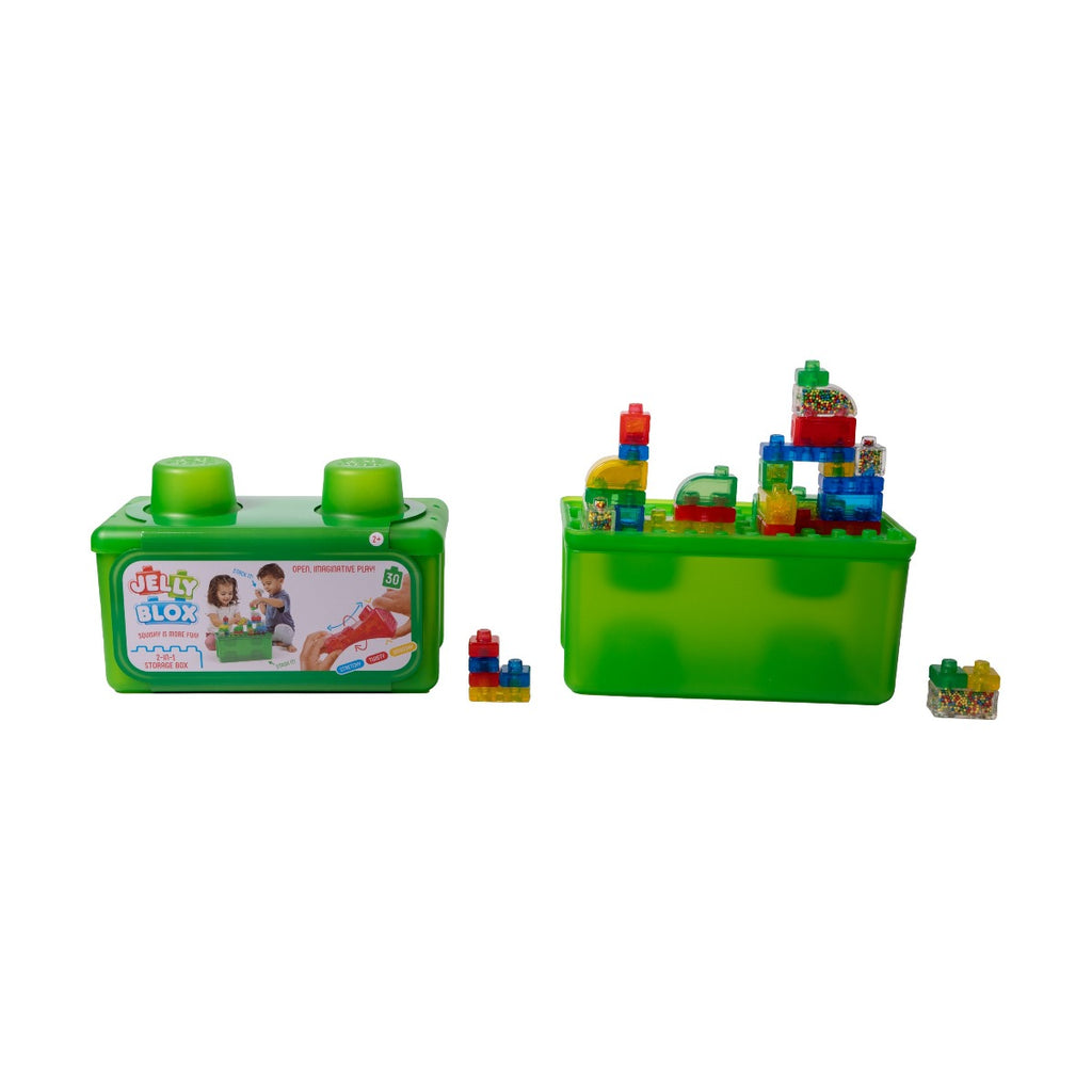 JELLY BLOX - CONSTRUIESTE SI JOACA-TE, CUTIE DEPOZITARE, 30 PIESE - GOLIATH (931693)