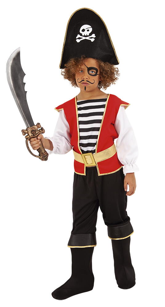 COSTUM DE CARNAVAL - PIRATUL ISTET - RUBIES (S8615)