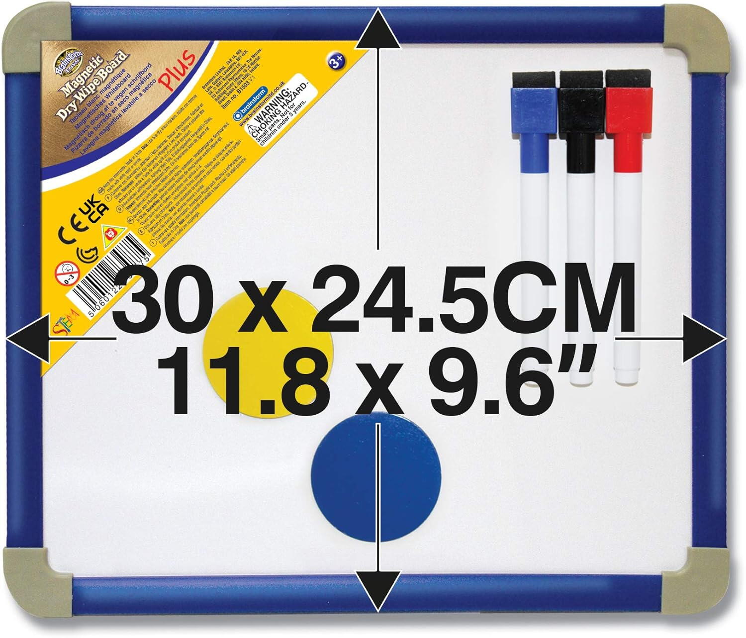 SET TABLA MAGNETICA PLUS (30 X 24.5 CM) - BRAINSTORM (B1503)