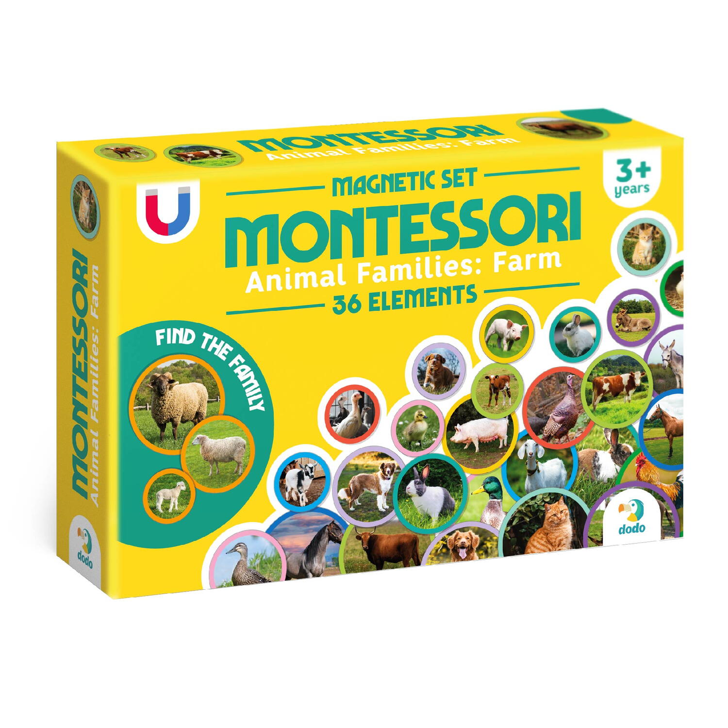 SET MAGNETI MONTESSORI - ANIMALE DE LA FERMA - DODO (DO200271)